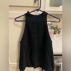 Black Knit Tank Top: Perfect Fall/Winter transition piece!